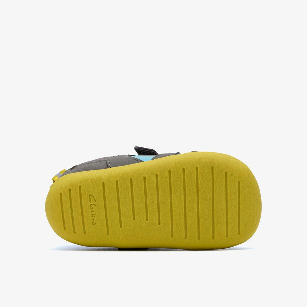 Roamer Hero Toddler Dark Grey Combination | Clarks Onsale