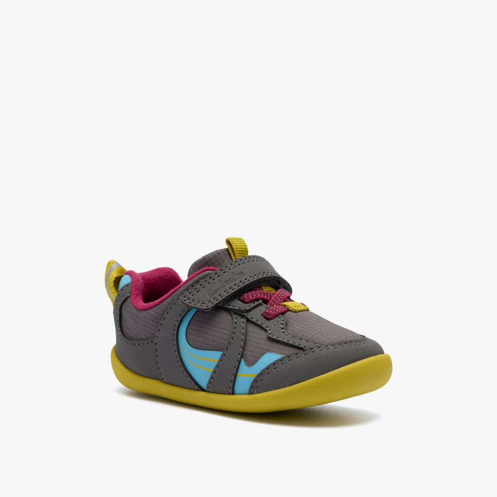 Roamer Hero Toddler Dark Grey Combination | Clarks Onsale