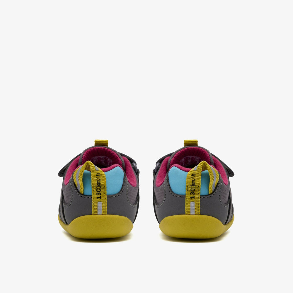 Roamer Hero Toddler Dark Grey Combination | Clarks Onsale
