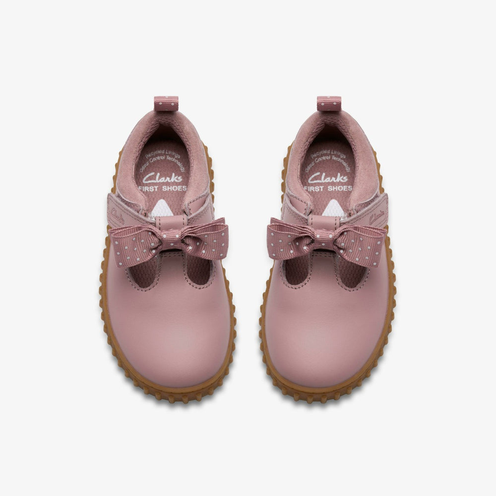 Cove Bow Toddler Dusty Pink | Clarks US