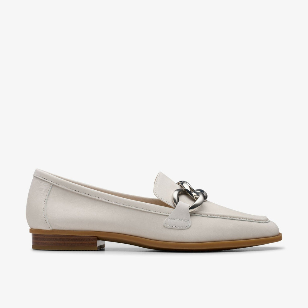 Sarafyna Iris Off White Leather | Clarks