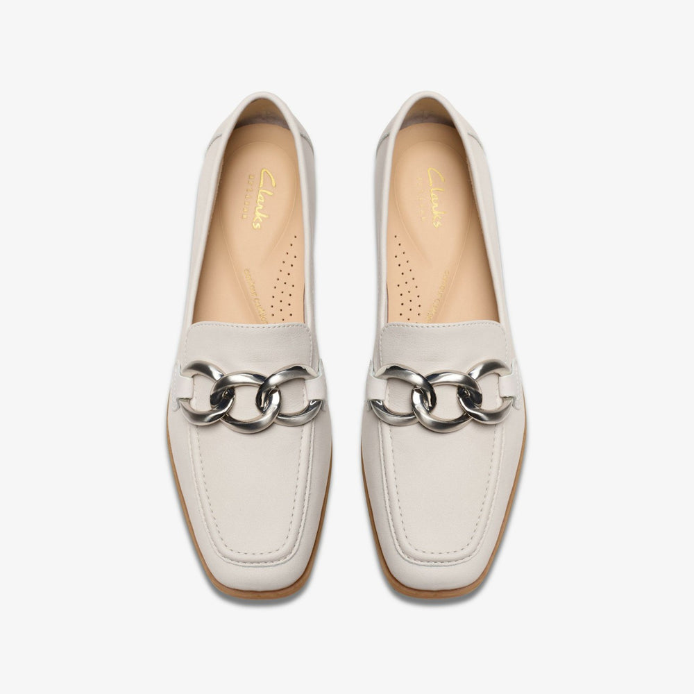 Sarafyna Iris Off White Leather | Clarks