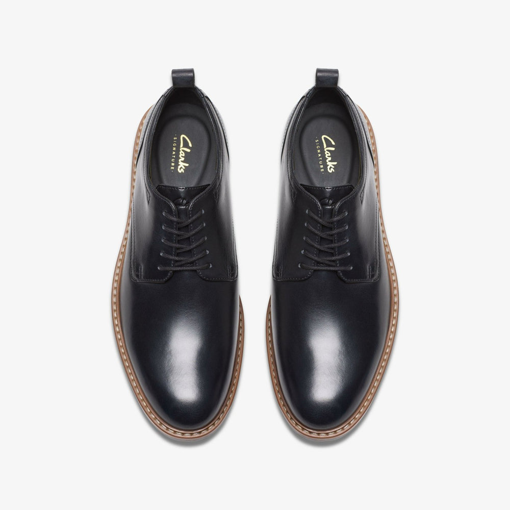 Aldwin Lace Black Leather | Clarks Sale