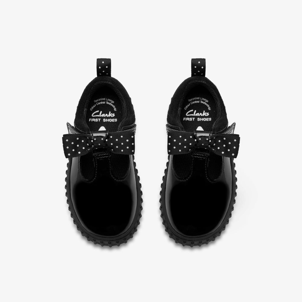 Cove Bow Toddler Black Patent | Clarks