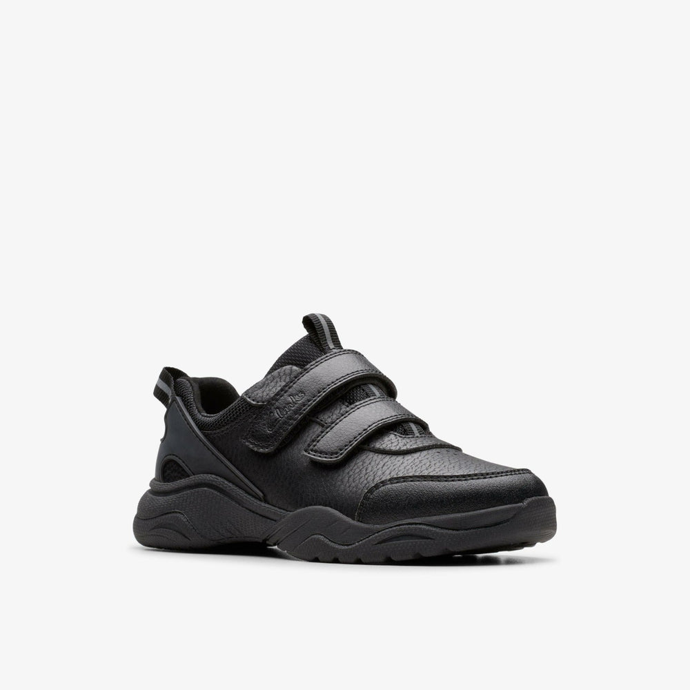 Feather Shine Kid Black | Clarks Onsale