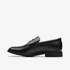 Jonwin Craft Youth Black Leather | Clarks Onsale