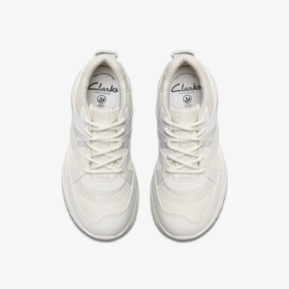 Feather Pace Older White | Clarks For Sale