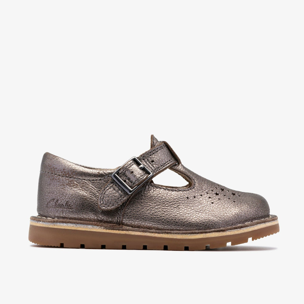 Joyful Skip Toddler Pewter | Clarks Onsale