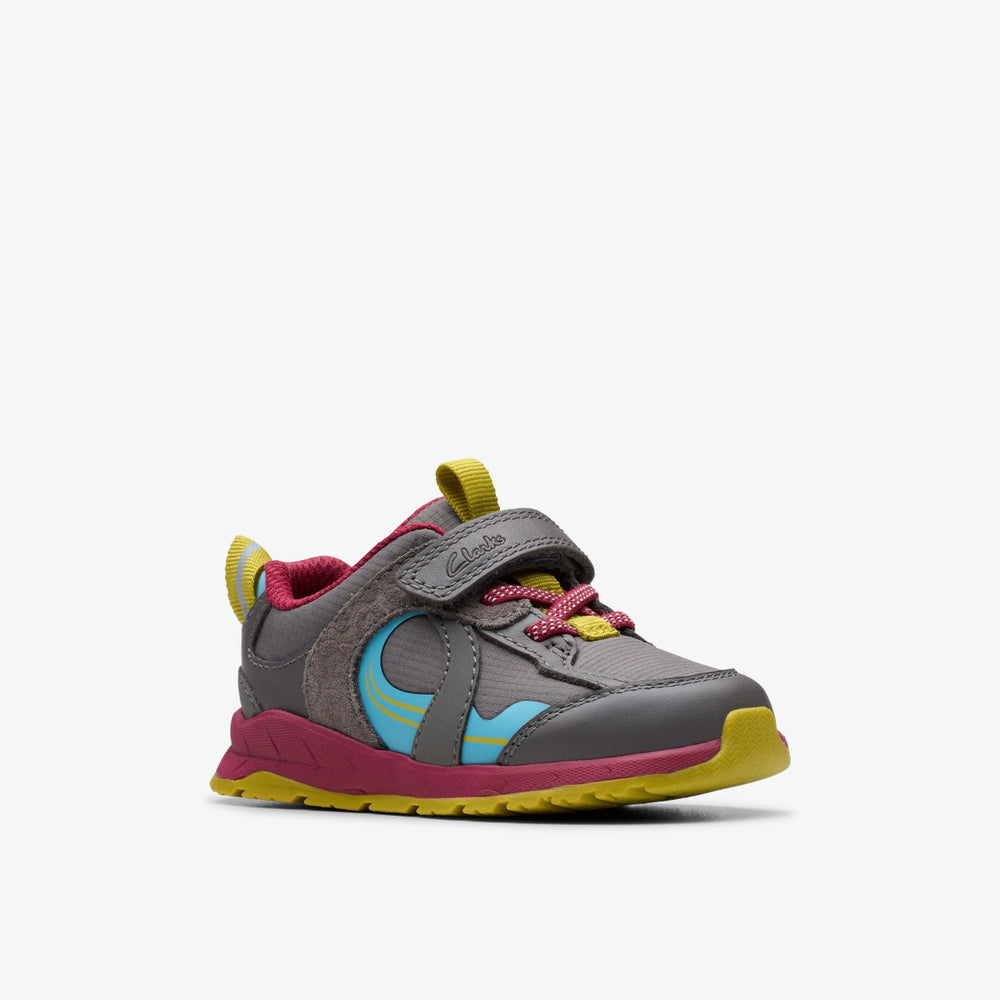 Selva Hero Toddler Dark Grey Combination | Clarks