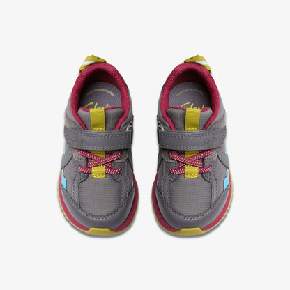 Selva Hero Toddler Dark Grey Combination | Clarks