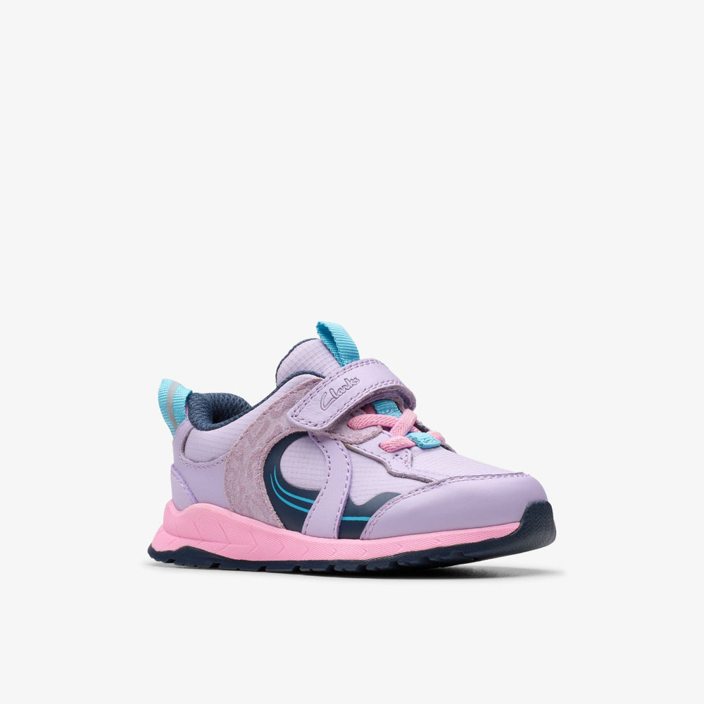 Selva Hero Toddler Lilac Combination | Clarks
