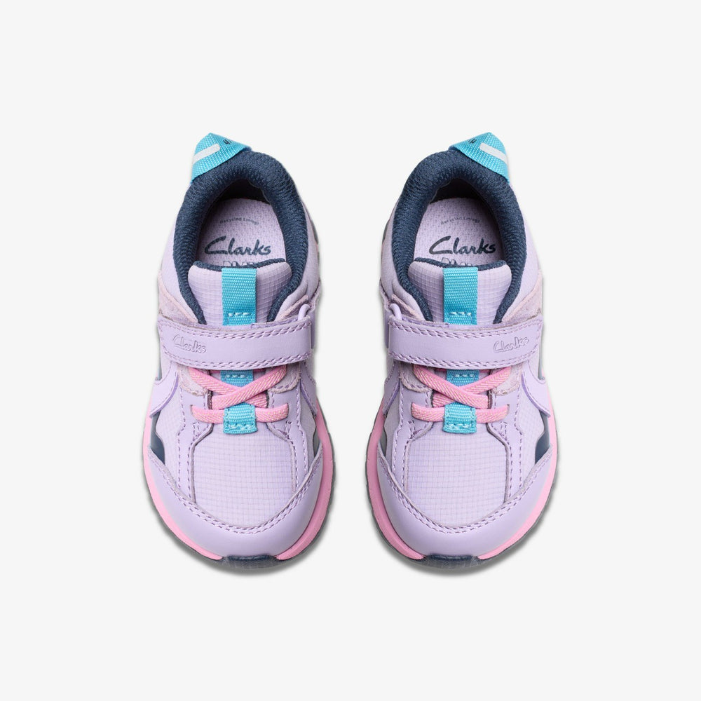 Selva Hero Toddler Lilac Combination | Clarks
