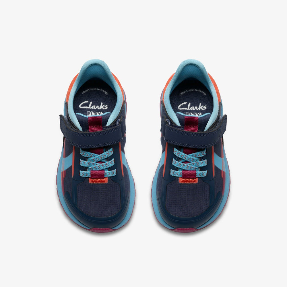 Selva Lane Toddler Navy Combination | Clarks Discount