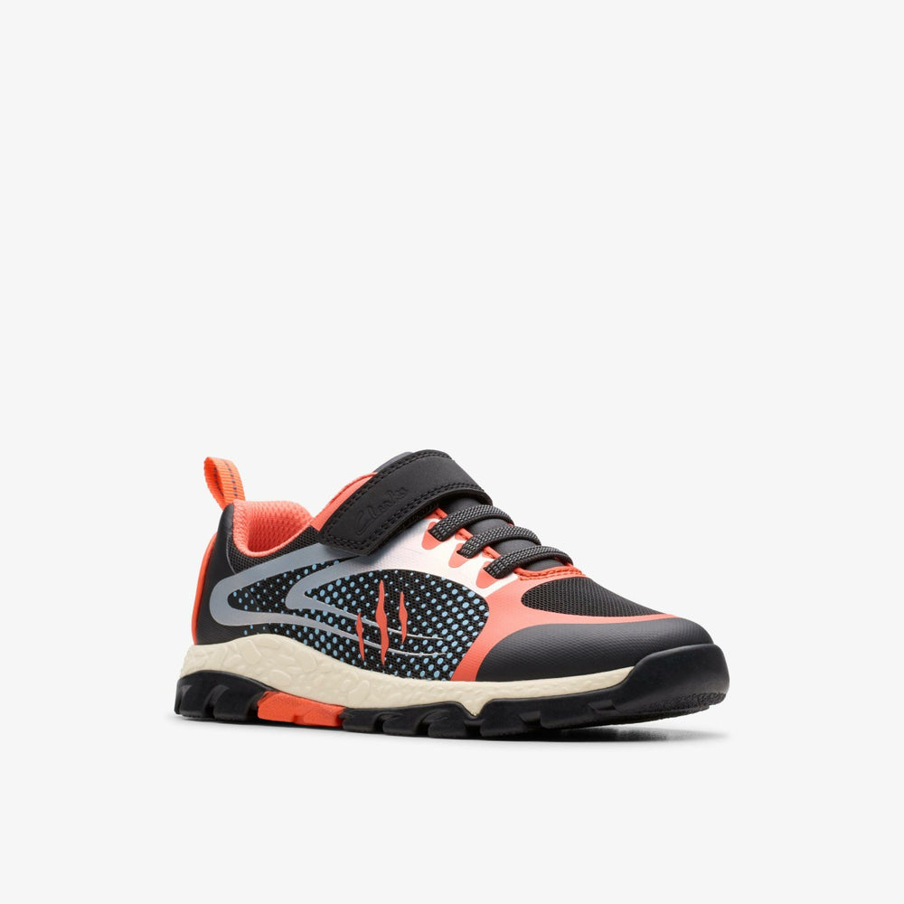 Steggy 2 Fly Kid Black/Orange | Clarks Sale