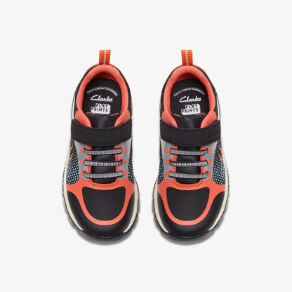 Steggy 2 Fly Kid Black/Orange | Clarks Sale