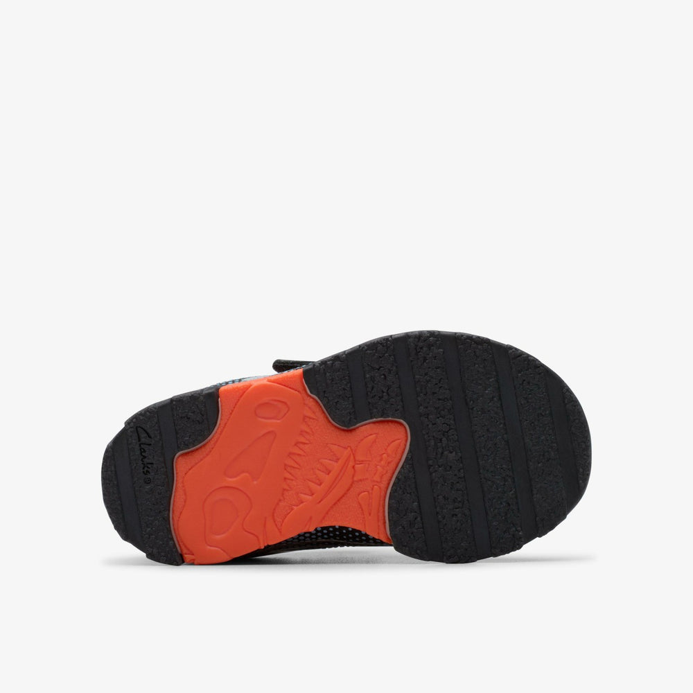 Steggy 2 Fly Toddler Black/Orange | Clarks