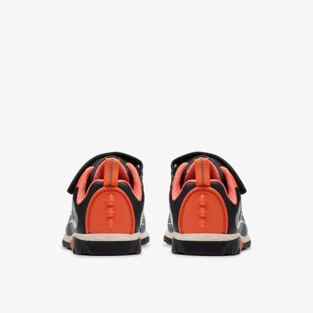 Steggy 2 Fly Toddler Black/Orange | Clarks