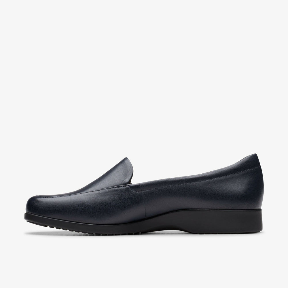 Georgia Loafer Navy Leather | Clarks Sale