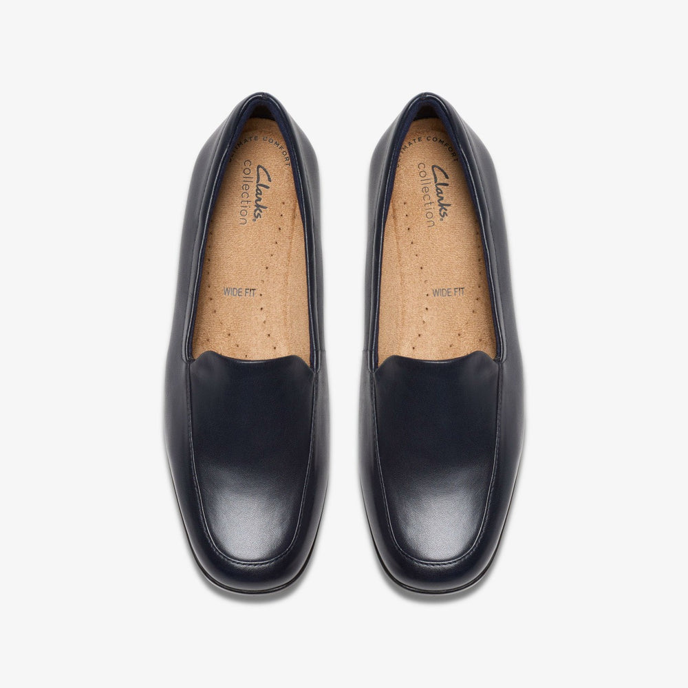 Georgia Loafer Navy Leather | Clarks Sale