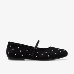 Livia Stud Black Suede | Clarks Sale