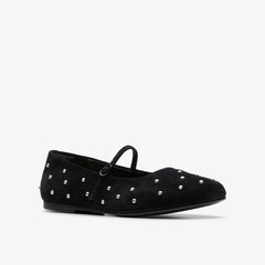 Livia Stud Black Suede | Clarks Sale