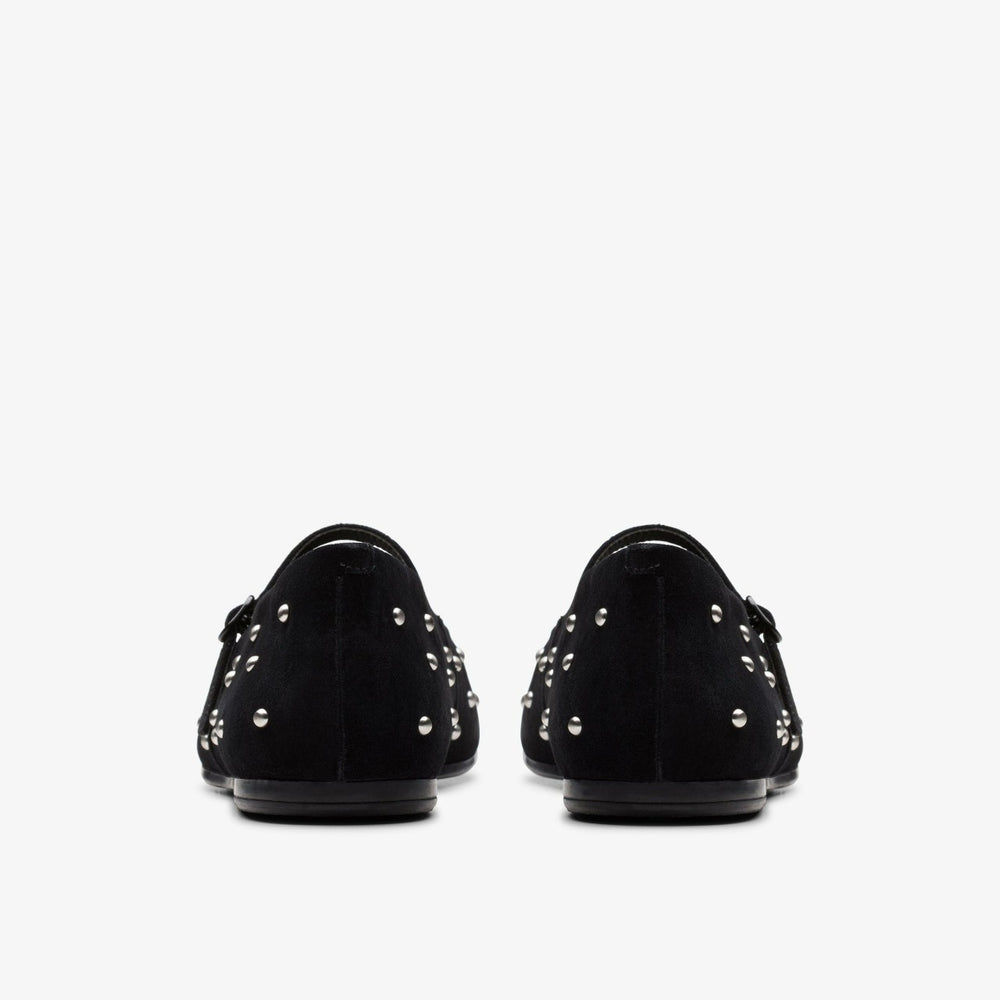 Livia Stud Black Suede | Clarks Sale