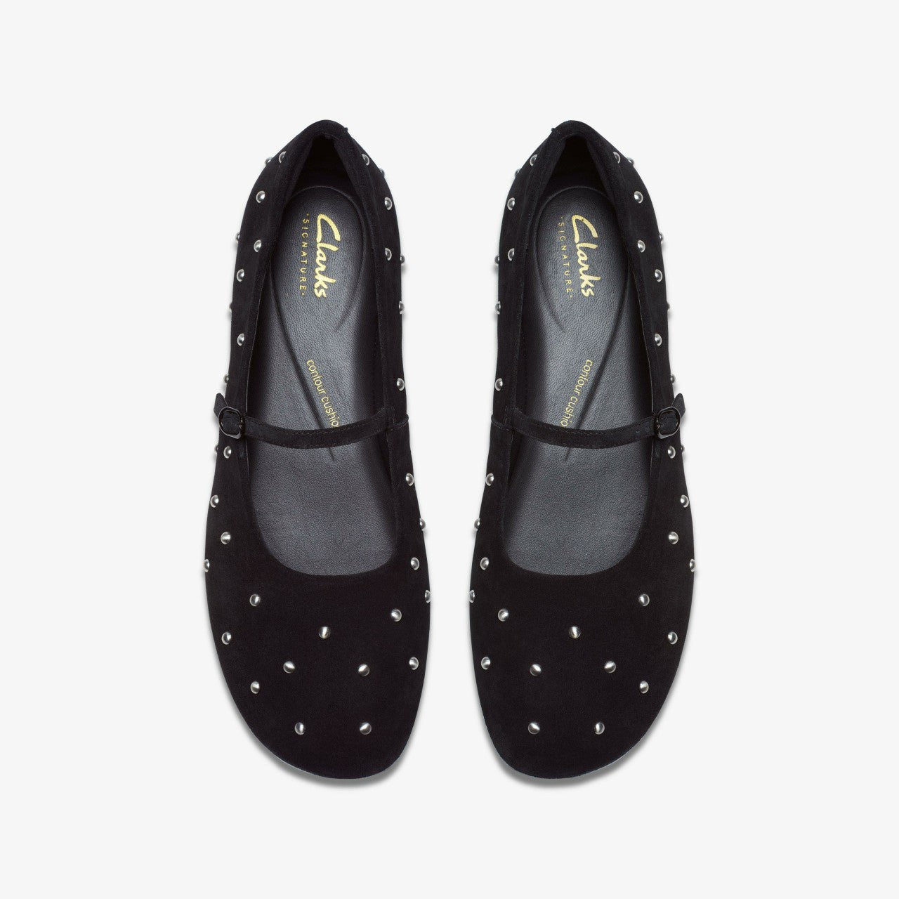 Livia Stud Black Suede | Clarks Sale