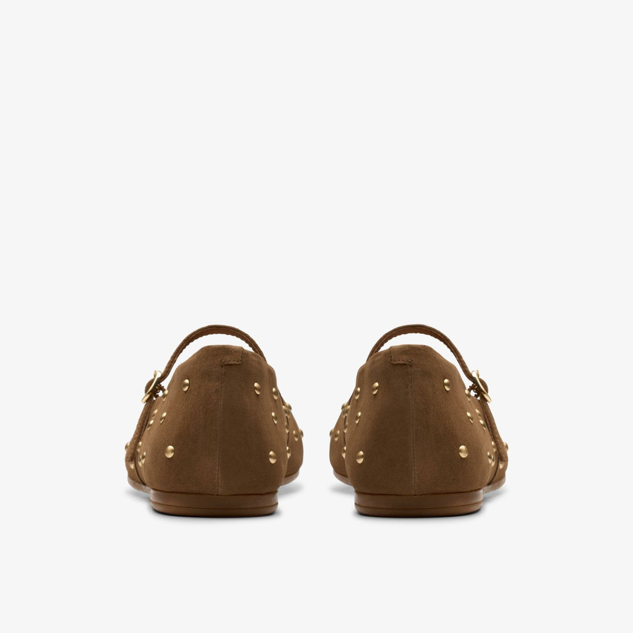 Livia Stud Walnut Suede | Clarks Discount