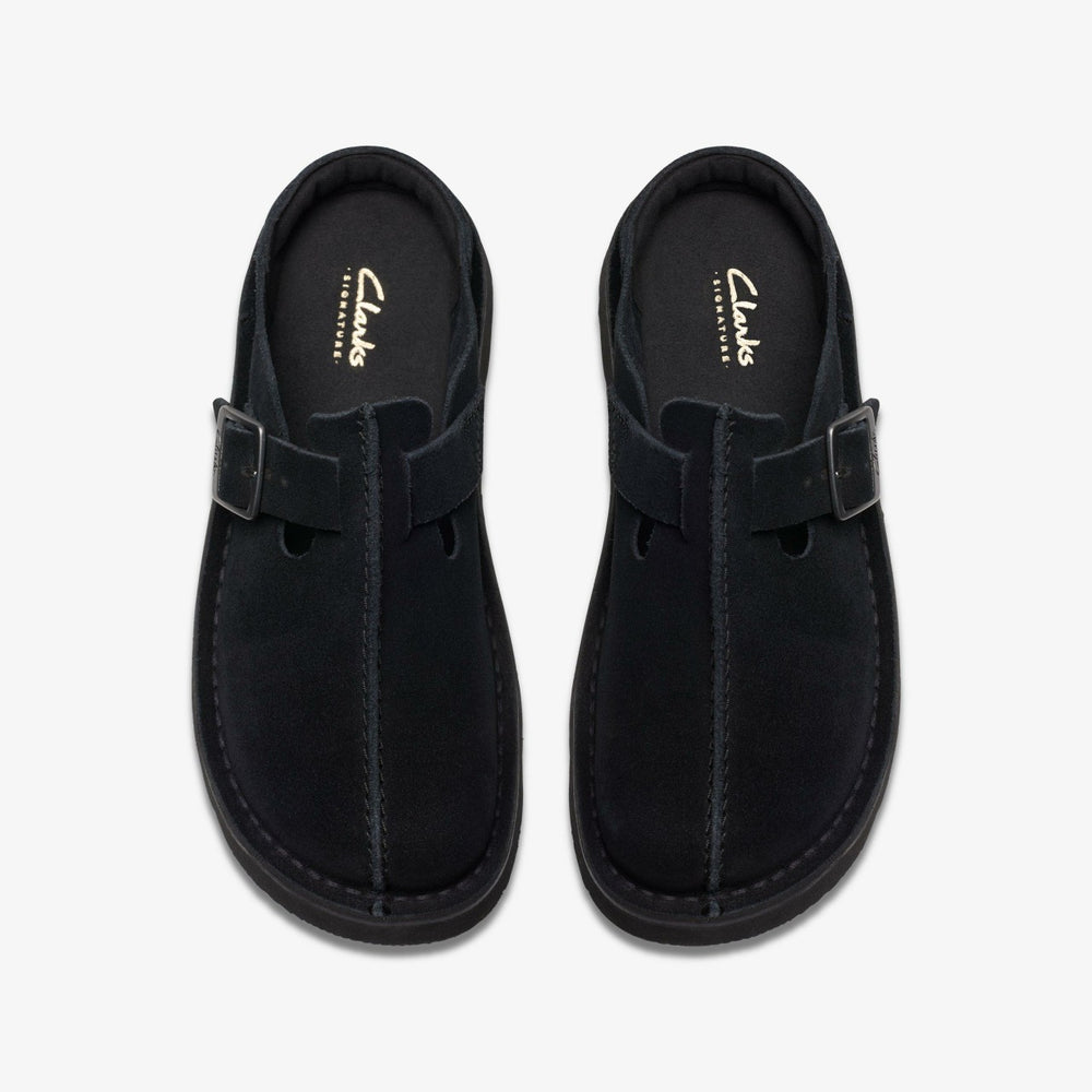 Solsbury Mule Black Suede | Clarks Discount