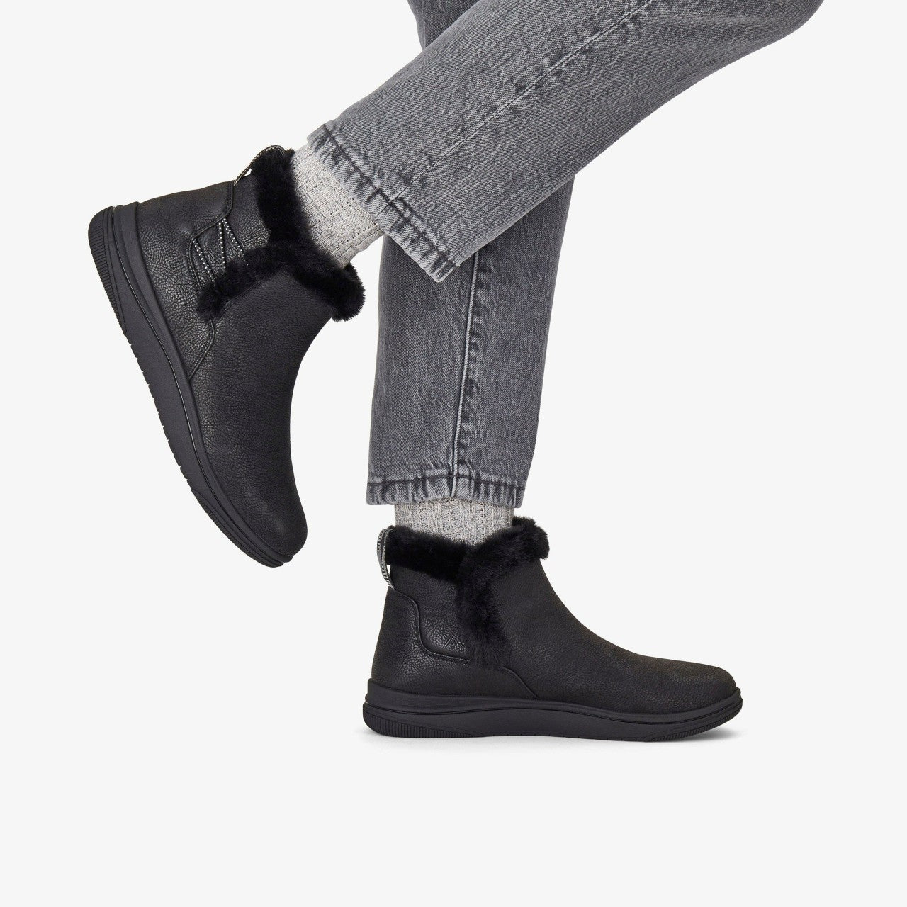 Brinkley Fur Black Combination | Clarks Discount