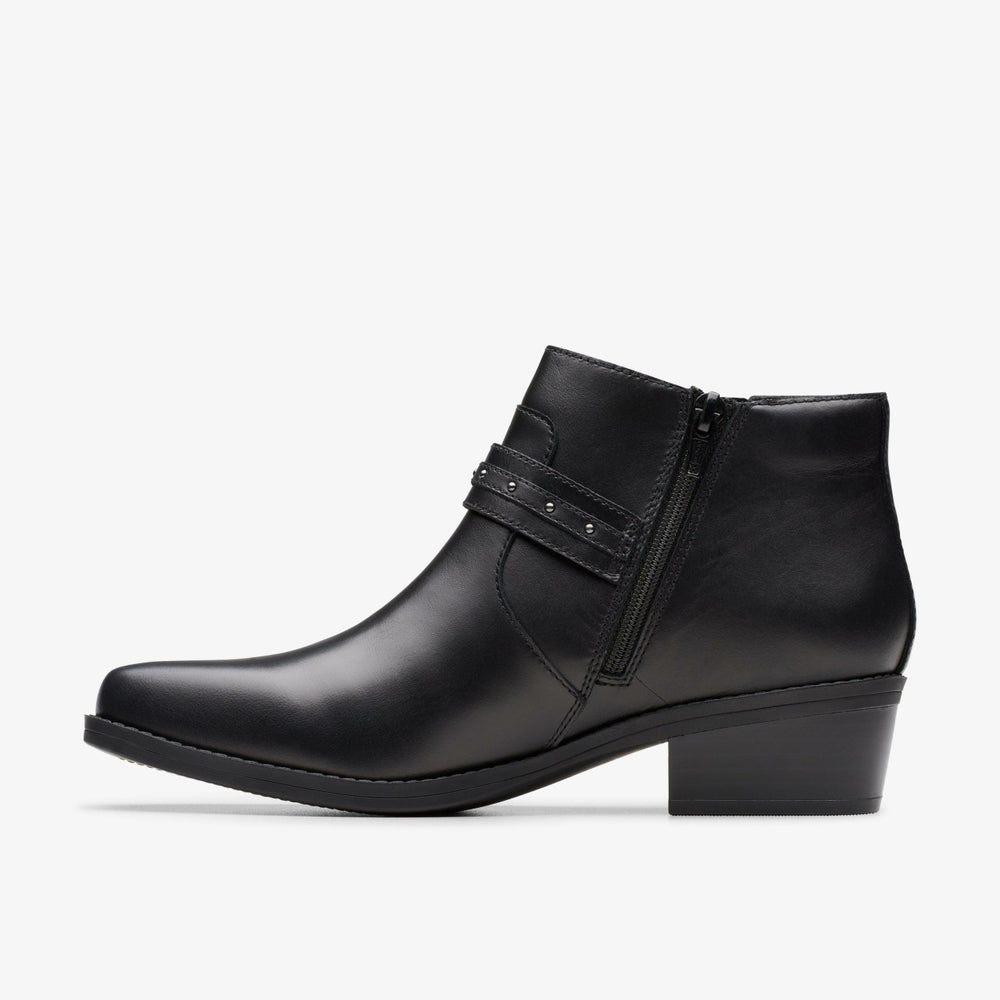Danyelle Wish Black Leather | Clarks
