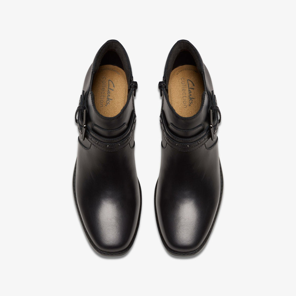 Danyelle Wish Black Leather | Clarks
