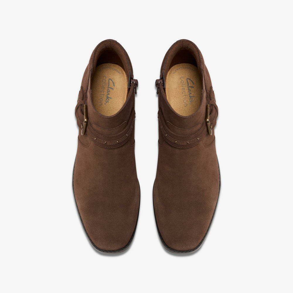 Danyelle Wish Brown Suede | Clarks Discount