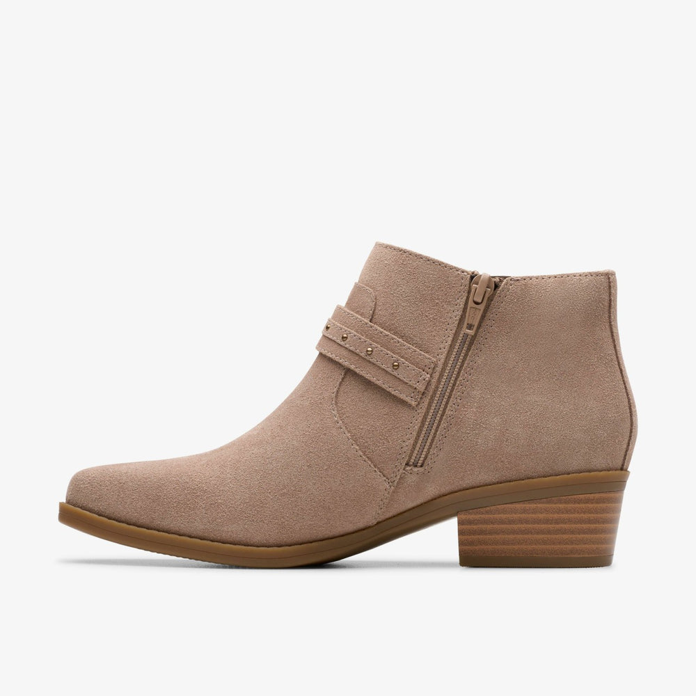 Danyelle Wish Light Taupe Suede | Clarks