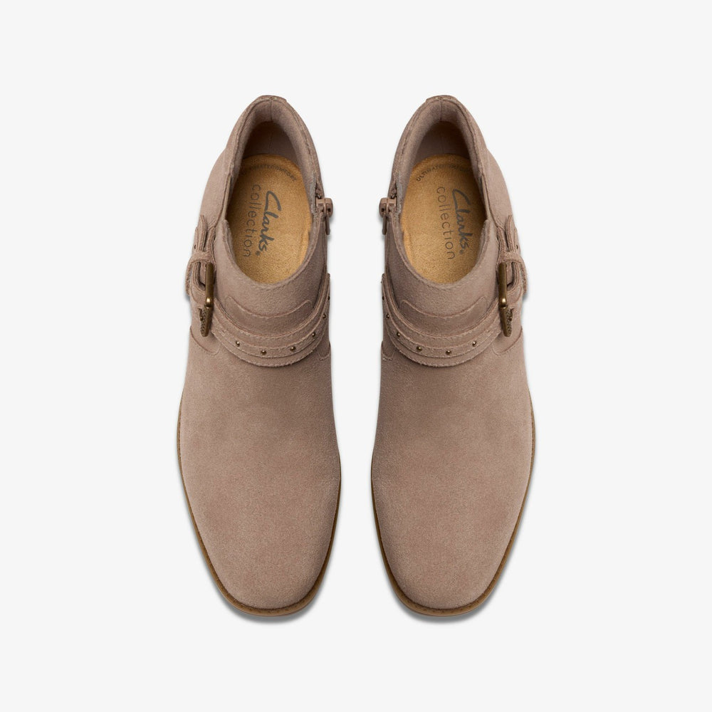 Danyelle Wish Light Taupe Suede | Clarks