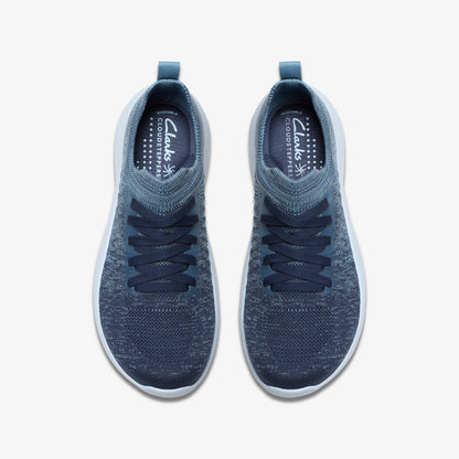 Solevana Lace Light Blue Combination | Clarks
