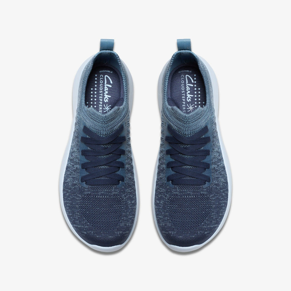 Solevana Lace Light Blue Combination | Clarks