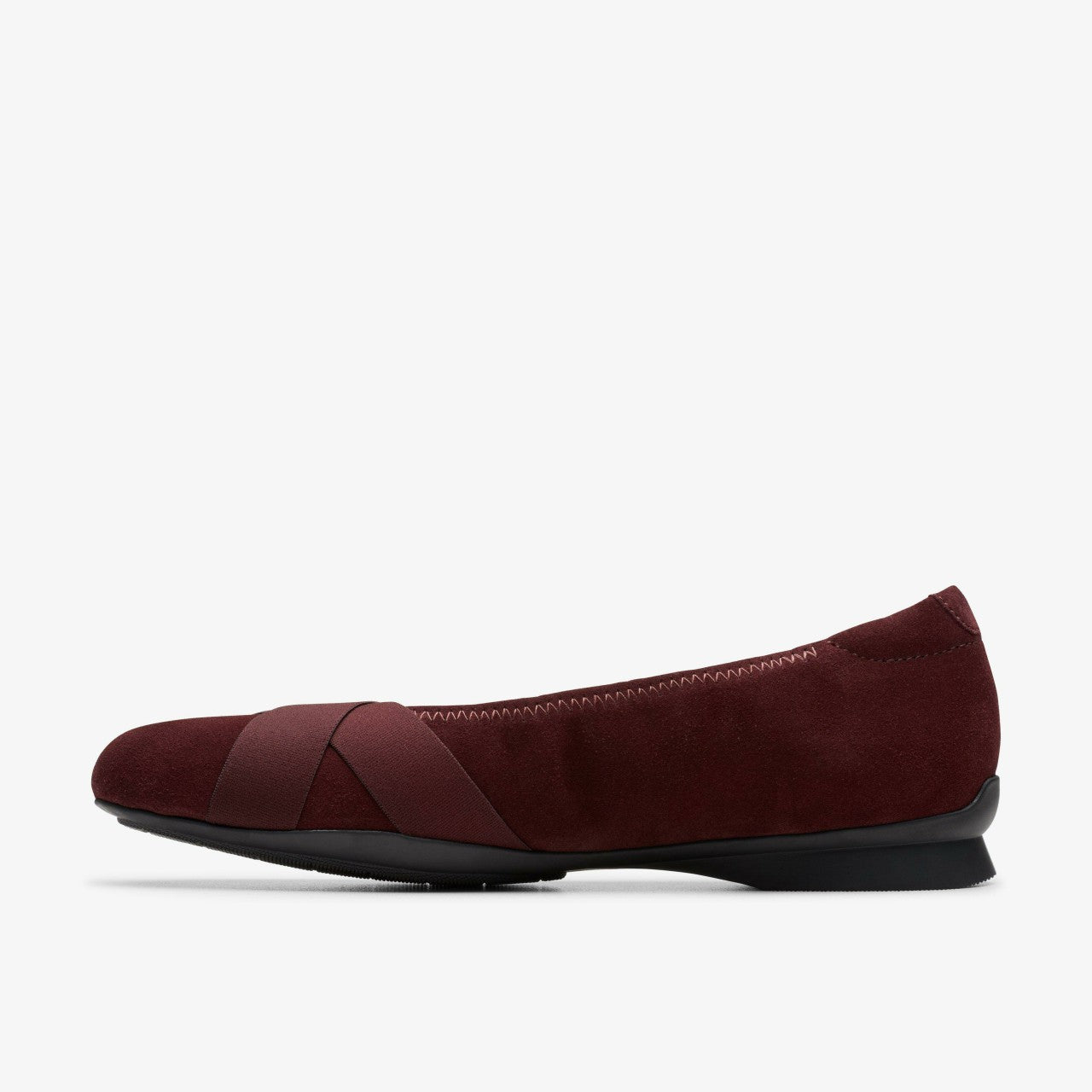 Jazmynn Gem Merlot Suede | Clarks