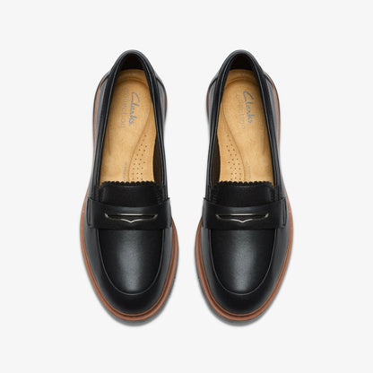 Westlynn Glow Black Leather | Clarks Discount