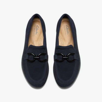Zylah Top Navy Suede | Clarks Discount