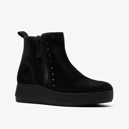 Zylah Willow Black Suede | Clarks Onsale