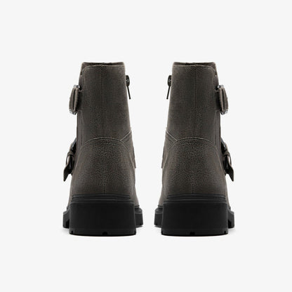Lauryl Bay Dark Grey Leather | Clarks For Sale