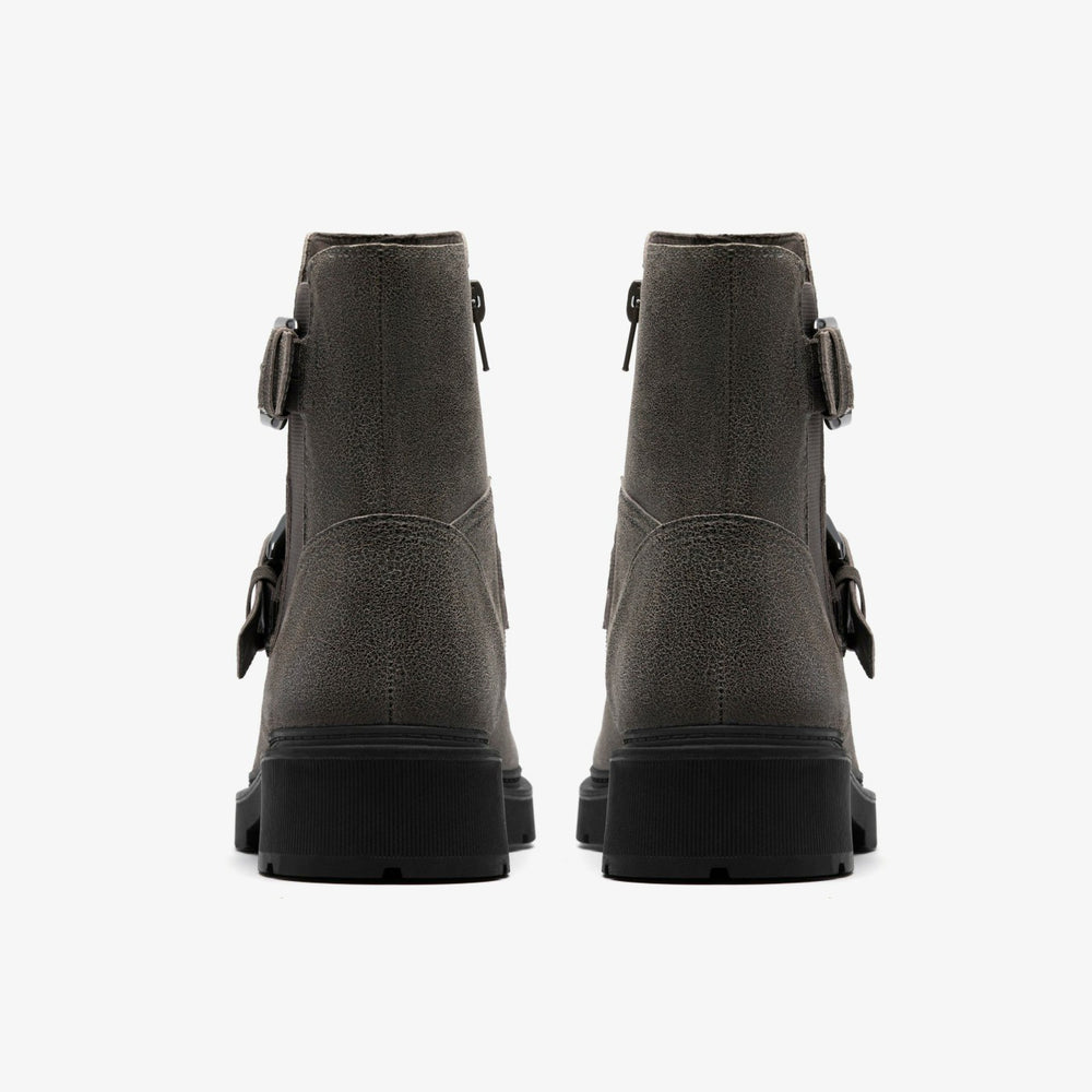 Lauryl Bay Dark Grey Leather | Clarks For Sale