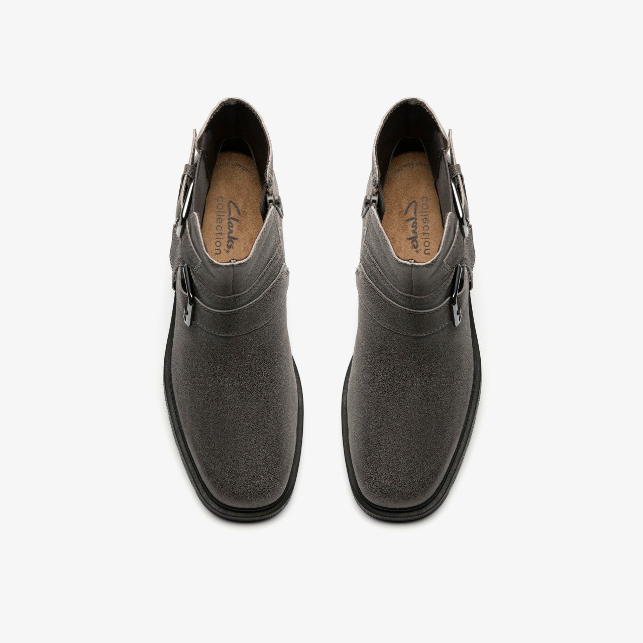 Lauryl Bay Dark Grey Leather | Clarks For Sale