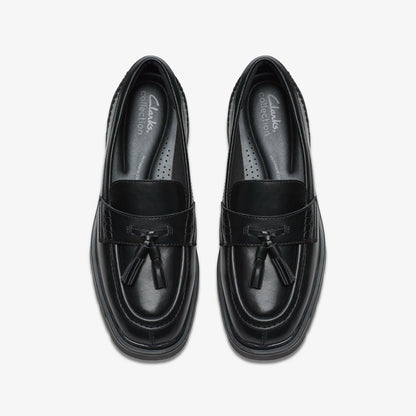 Lauryl Tassel Black Leather | Clarks Sale