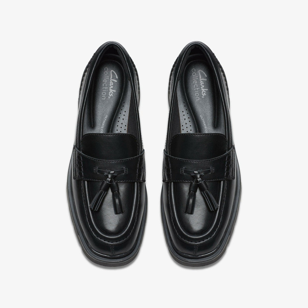 Lauryl Tassel Black Leather | Clarks Sale