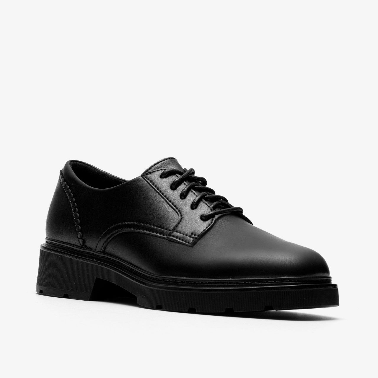 Lauryl Lace Black Leather | Clarks For Sale