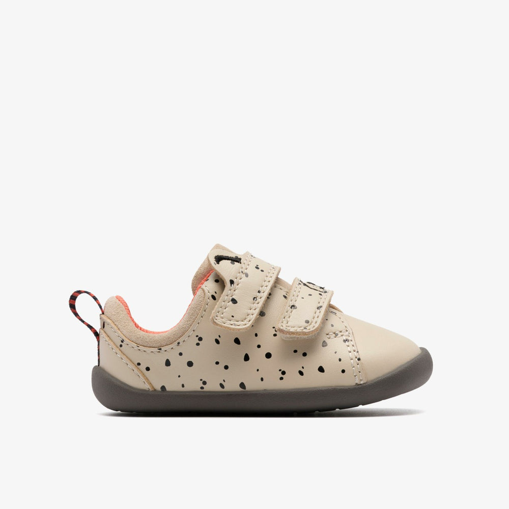 Roamer Wish Toddler Off White Print | Clarks Onsale