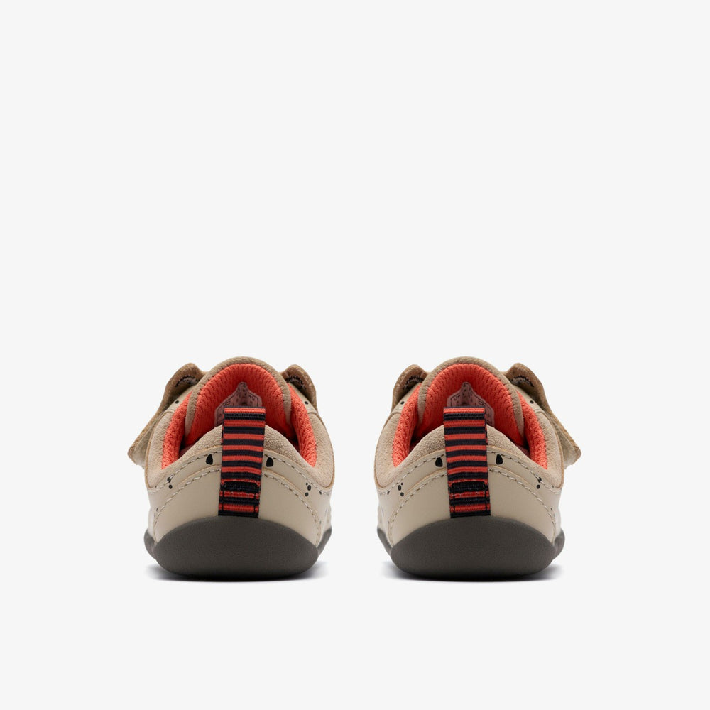Roamer Wish Toddler Off White Print | Clarks Onsale