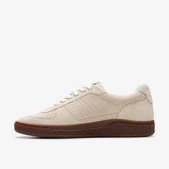 Craft Rally Ace Off White Suede | Clarks